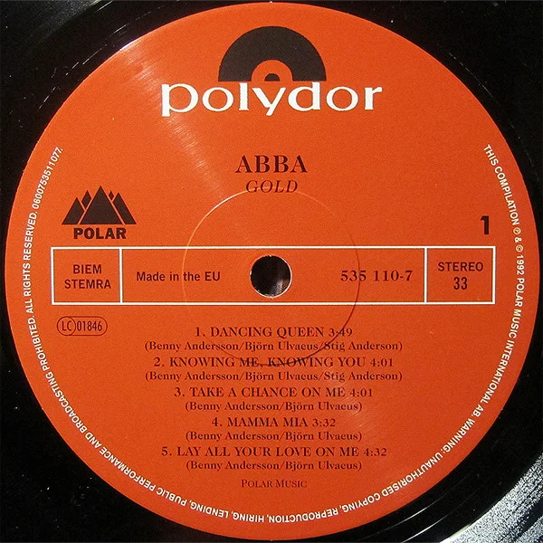 ABBA — Gold (Greatest Hits)