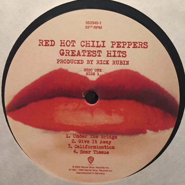 Red Hot Chili Peppers — Greatest Hits — 2LP