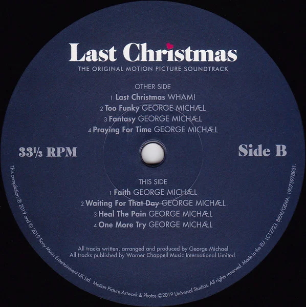 George Michael, Wham! — OST The Last Christmas 2LP