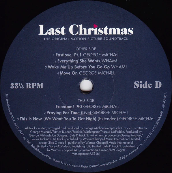 George Michael, Wham! — OST The Last Christmas 2LP
