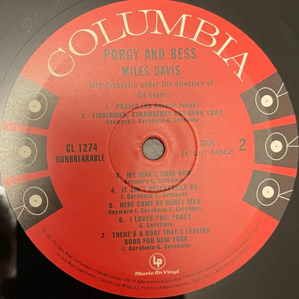 Miles Davis – Porgy And Bess LP
