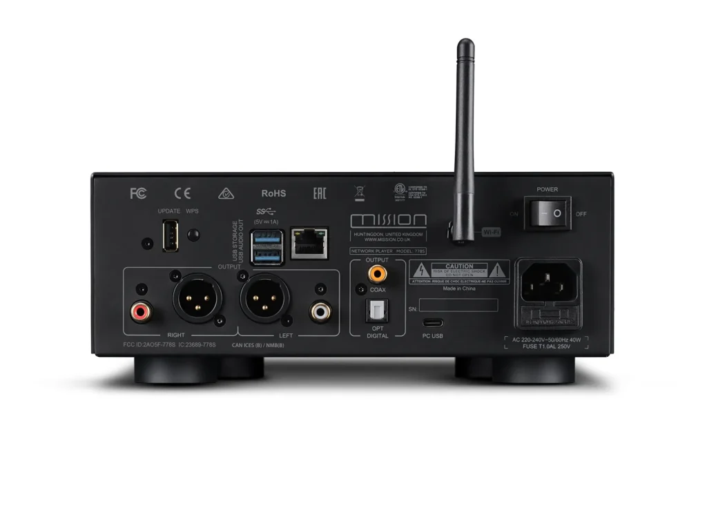 Сетевой аудио проигрыватель Mission 778S Black