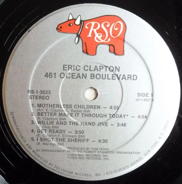 Eric Clapton — 461 Ocean Boulevard LP