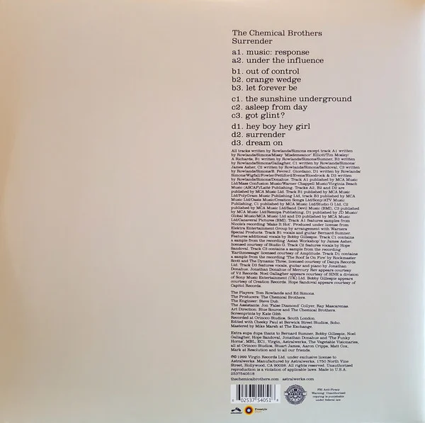The Chemical Brothers – Surrender 2LP