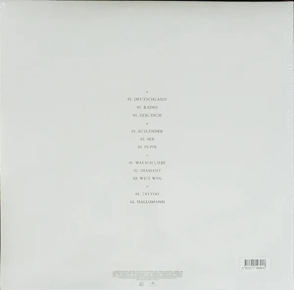RAMMSTEIN — Rammstein 2LP